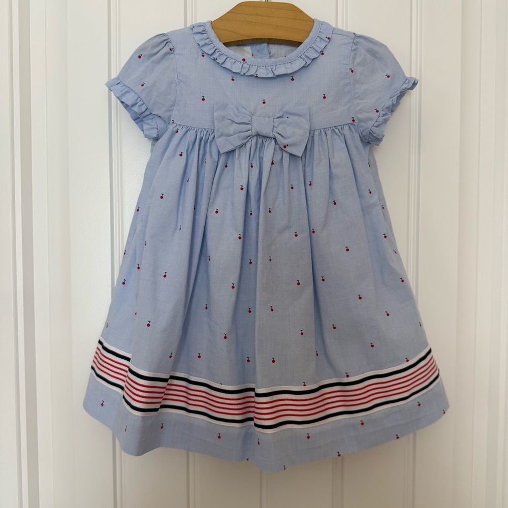 Janie and Jack Baby Girl Mini Cherry 🍒 Dress